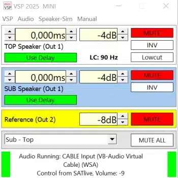 VSPmini - Vollständiges Fenster